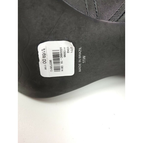 WESTERN TALL BOOT | LaneBryant Lane Bryant Leather Black Side Zip High Heel Ankle Boots Women\'s Size 11 Wide